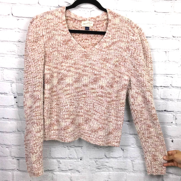Universal Threads Puff Sleeve Scoop Neck Long Sleeve Chunky Sweater Women’s M - Picture 5 of 11